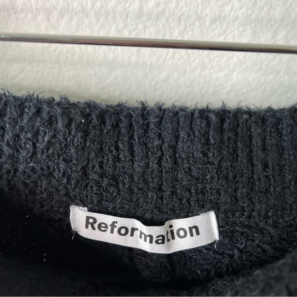 Reformation Black Monte Fuzzy Sweatpants Women’s Size S - Picture 6 of 7